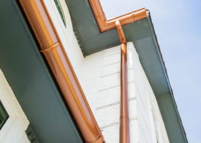 Panama City Gutters - Copper Half Round Seamless Gutters