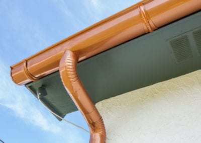 Panama City Gutters - Copper Half Round Seamless Gutters